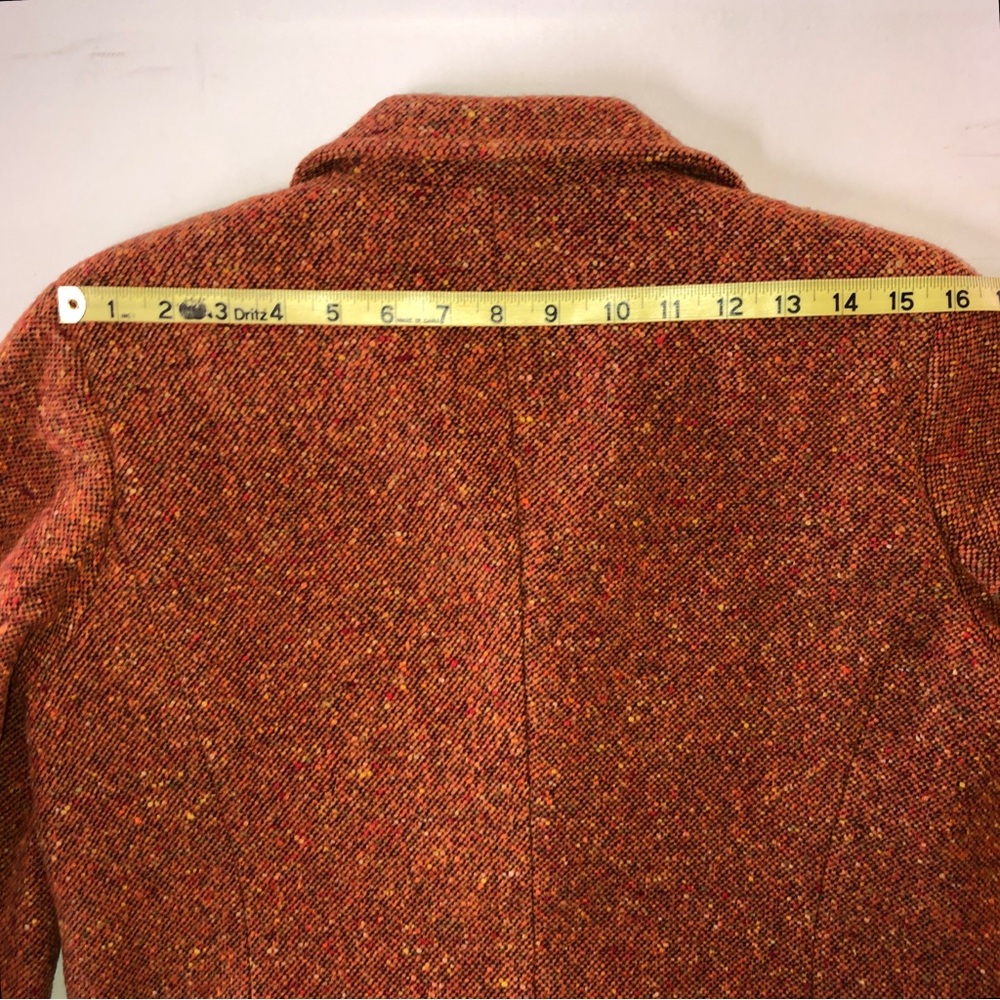 LIZ CLAIBORNE Vintage Wool Blend Suede Trim Cropped Jacket (S) - Picture 14 of 17